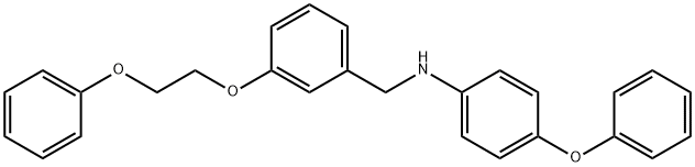 4-Phenoxy-N-[3-(2-phenoxyethoxy)benzyl]aniline Structure