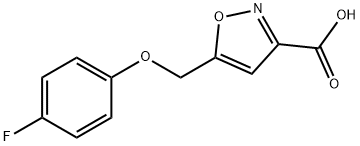 5-[(4-氟苯氧基)甲基]-3-异恶唑甲酸, 932917-26-5, 结构式