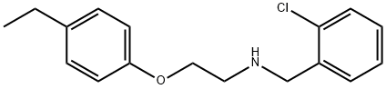 N-(2-Chlorobenzyl)-2-(4-ethylphenoxy)-1-ethanamine Struktur