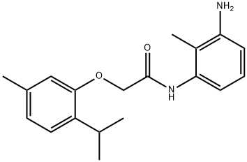 N-(3-Amino-2-methylphenyl)-2-(2-isopropyl-5-methylphenoxy)acetamide 结构式