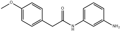 N-(3-Aminophenyl)-2-(4-methoxyphenyl)acetamide 化学構造式
