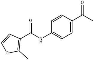 N-(4-Acetylphenyl)-2-methyl-3-furamide Structure
