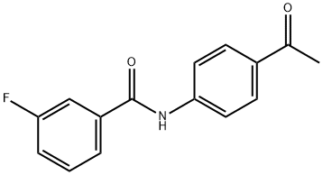 N-(4-Acetylphenyl)-3-fluorobenzamide Struktur