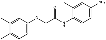 N-(4-Amino-2-methylphenyl)-2-(3,4-dimethylphenoxy)acetamide 化学構造式