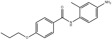 N-(4-Amino-2-methylphenyl)-4-propoxybenzamide 化学構造式