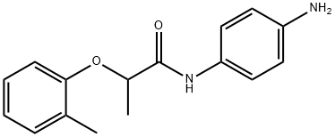 N-(4-Aminophenyl)-2-(2-methylphenoxy)propanamide 结构式