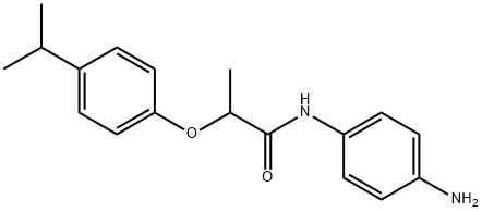 N-(4-Aminophenyl)-2-(4-isopropylphenoxy)-propanamide 化学構造式