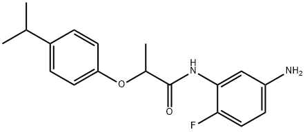 N-(5-Amino-2-fluorophenyl)-2-(4-isopropylphenoxy)-propanamide Structure