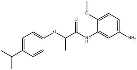 N-(5-Amino-2-methoxyphenyl)-2-(4-isopropylphenoxy)propanamide Structure