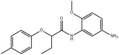 N-(5-Amino-2-methoxyphenyl)-2-(4-methylphenoxy)-butanamide Struktur