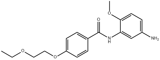 N-(5-Amino-2-methoxyphenyl)-4-(2-ethoxyethoxy)-benzamide Structure