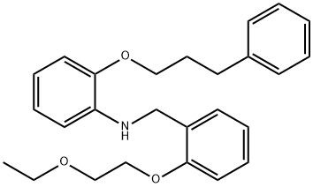 N-[2-(2-Ethoxyethoxy)benzyl]-2-(3-phenylpropoxy)aniline 结构式