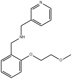 N-[2-(2-Methoxyethoxy)benzyl]-N-(3-pyridinylmethyl)amine Struktur