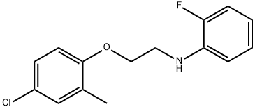 N-[2-(4-Chloro-2-methylphenoxy)ethyl]-2-fluoroaniline Structure