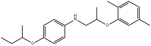 N-[4-(sec-Butoxy)phenyl]-N-[2-(2,5-dimethylphenoxy)propyl]amine Structure