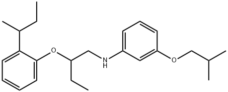 N-{2-[2-(sec-Butyl)phenoxy]butyl}-3-isobutoxyaniline,1040681-30-8,结构式