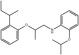 N-{2-[2-(sec-Butyl)phenoxy]propyl}-2-isopropoxyaniline Structure