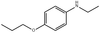 N-エチル-N-(4-プロポキシフェニル)アミン 化学構造式