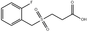 3-[(2-fluorobenzyl)sulfonyl]propanoic acid Structure