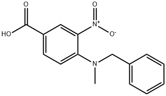 4-[benzyl(methyl)amino]-3-nitrobenzoic acid Struktur