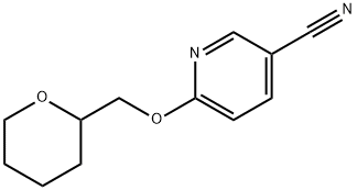6-(tetrahydro-2H-pyran-2-ylmethoxy)nicotinonitrile Structure