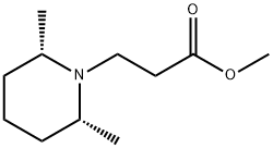 methyl 3-(2,6-dimethylpiperidin-1-yl)propanoate 化学構造式