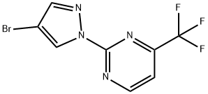 2-(4-Bromo-1H-pyrazol-1-yl)-4-(trifluoromethyl)pyrimidine,1215458-83-5,结构式