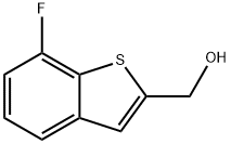 (7-fluoro-1-benzothiophen-2-yl)methanol Struktur