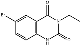 6-bromo-3-ethyl-2,4(1H,3H)-quinazolinedione,377067-64-6,结构式