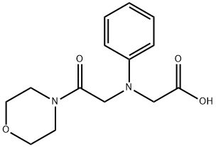 [(2-morpholin-4-yl-2-oxoethyl)(phenyl)amino]acetic acid Structure