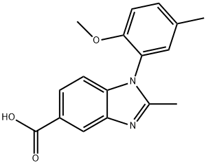 1-(2-methoxy-5-methylphenyl)-2-methyl-1H-benzimidazole-5-carboxylic acid