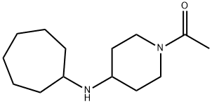 1-acetyl-N-cycloheptylpiperidin-4-amine Struktur