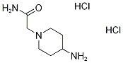 2-(4-aminopiperidin-1-yl)acetamide dihydrochloride,,结构式