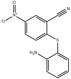 2-((2-氨基苯基)硫代)-5-硝基苯甲腈,146070-32-8,结构式
