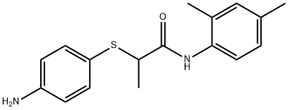 2-[(4-aminophenyl)thio]-N-(2,4-dimethylphenyl)propanamide Structure