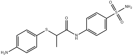 2-[(4-aminophenyl)thio]-N-[4-(aminosulfonyl)phenyl]propanamide Structure