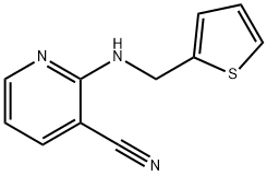 2-[(thien-2-ylmethyl)amino]nicotinonitrile Struktur