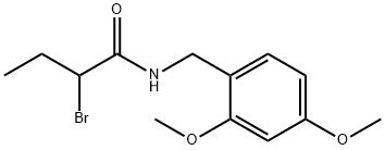 2-bromo-N-(2,4-dimethoxybenzyl)butanamide Struktur