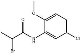 2-bromo-N-(5-chloro-2-methoxyphenyl)propanamide Structure