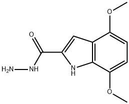 4,7-dimethoxy-1H-indole-2-carbohydrazide Structure