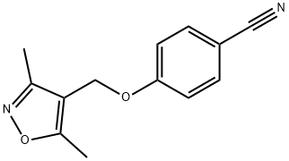 4-[(3,5-dimethylisoxazol-4-yl)methoxy]benzonitrile 化学構造式