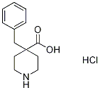 4-benzylpiperidine-4-carboxylic acid hydrochloride Structure