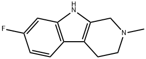 7-fluoro-2-methyl-2,3,4,9-tetrahydro-1H-beta-carboline,1134334-47-6,结构式