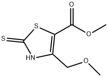 methyl 2-mercapto-4-(methoxymethyl)-1,3-thiazole-5-carboxylate Structure