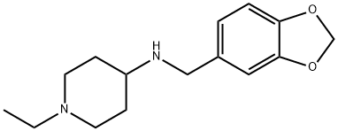 N-(1,3-benzodioxol-5-ylmethyl)-1-ethylpiperidin-4-amine Structure