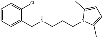 N-(2-chlorobenzyl)-N-[3-(2,5-dimethyl-1H-pyrrol-1-yl)propyl]amine Struktur