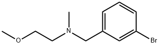 N-(3-溴苄基)-N-(2-甲氧基乙基)-N-甲胺 结构式