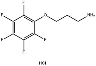 [3-(ペンタフルオロフェノキシ)プロピル]アミン塩酸塩 化学構造式