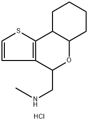 (5a,6,7,8,9,9a-hexahydro-4H-thieno[3,2-c]chromen-4-ylmethyl)methylamine hydrochloride Struktur