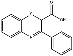 3-苯基-2H-1,4-苯并噻嗪-2-羧酸 结构式